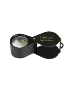 saxon 10x 18mm Metal Loupe Magnifier - Black