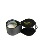 saxon 10x 21mm Metal Loupe Magnifier - Black