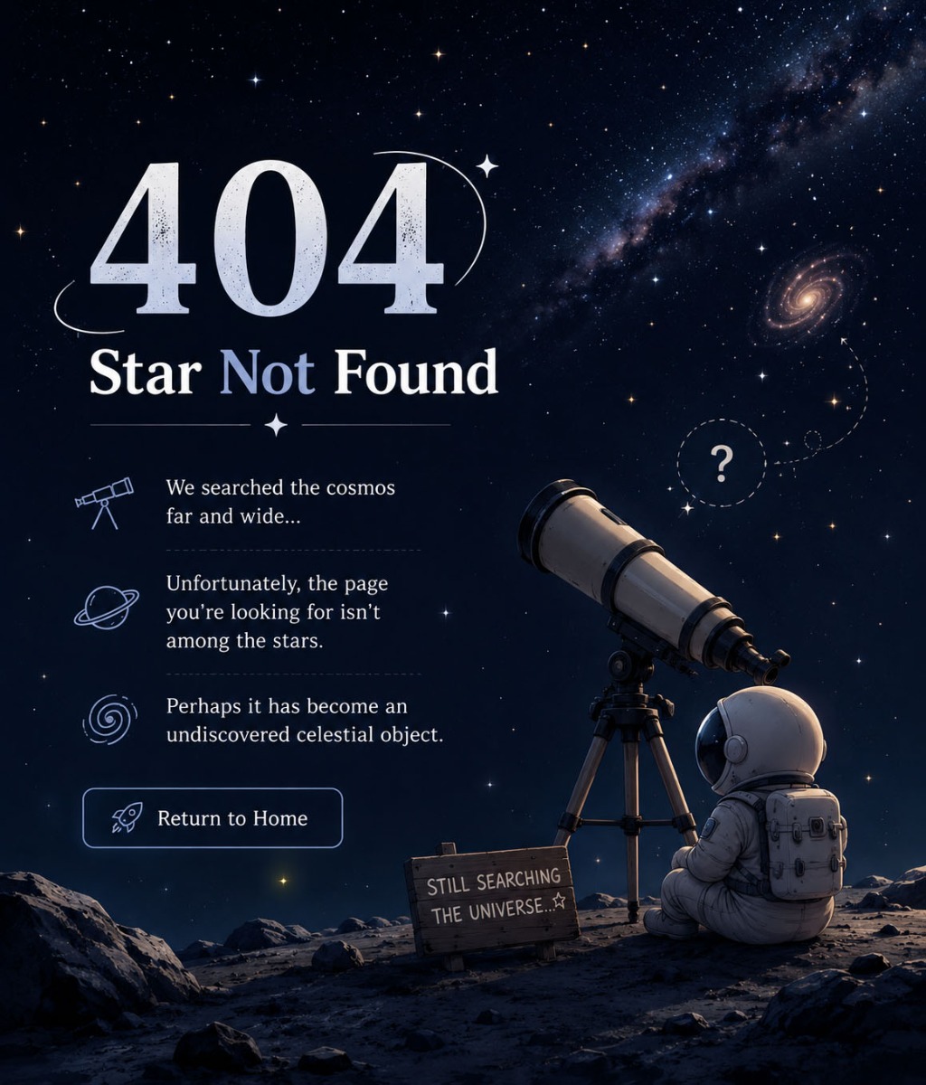 404 Stars not found