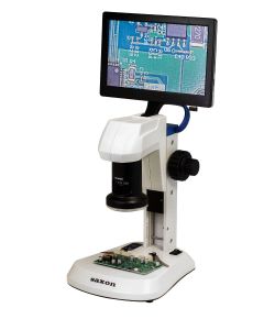 saxon 9-inch LCD Digital Stereo Microscope 8x-514x with Dual Speed Focuser